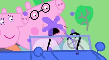 Peppa Pig and the Blue Car